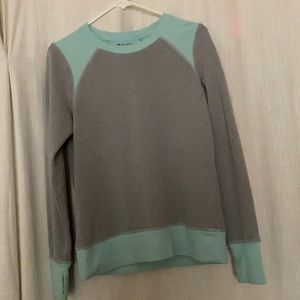 Grey and Teal Sweater